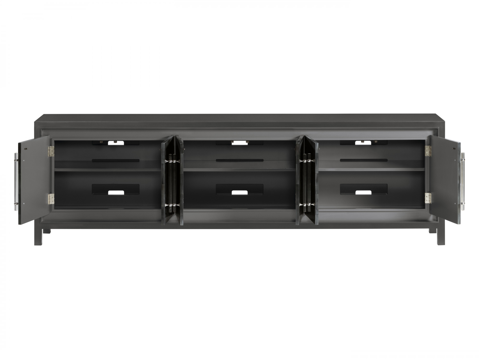 Elation Gray Long Media Console Lexington Home Brands