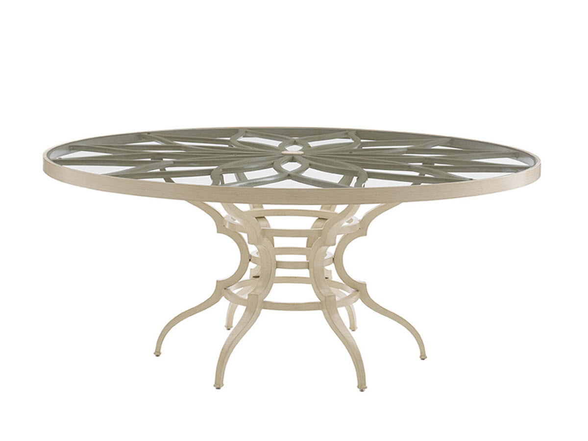 tommy bahama glass top dining table