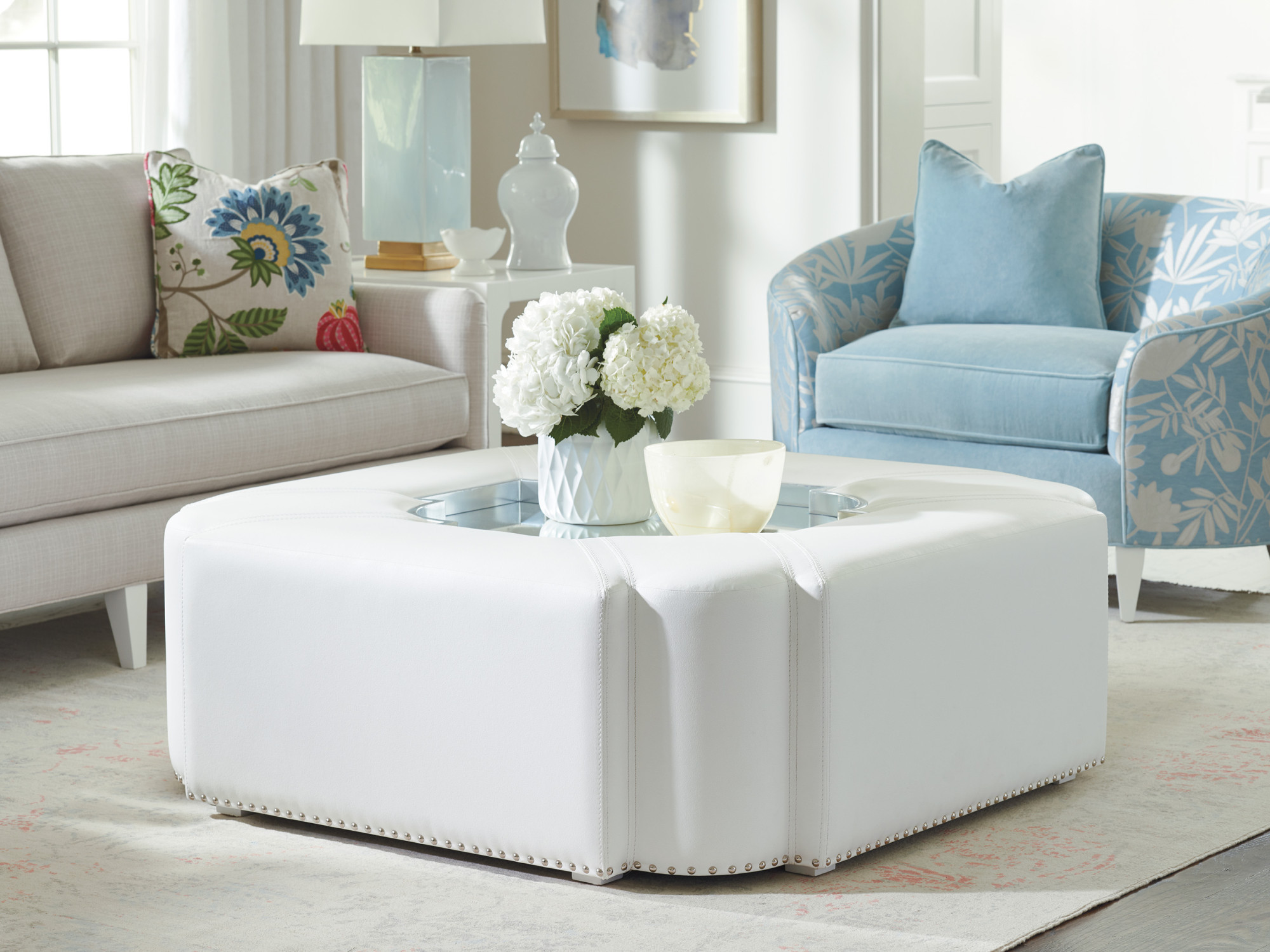 Clarendon Upholstered Cocktail Table | Lexington Home Brands