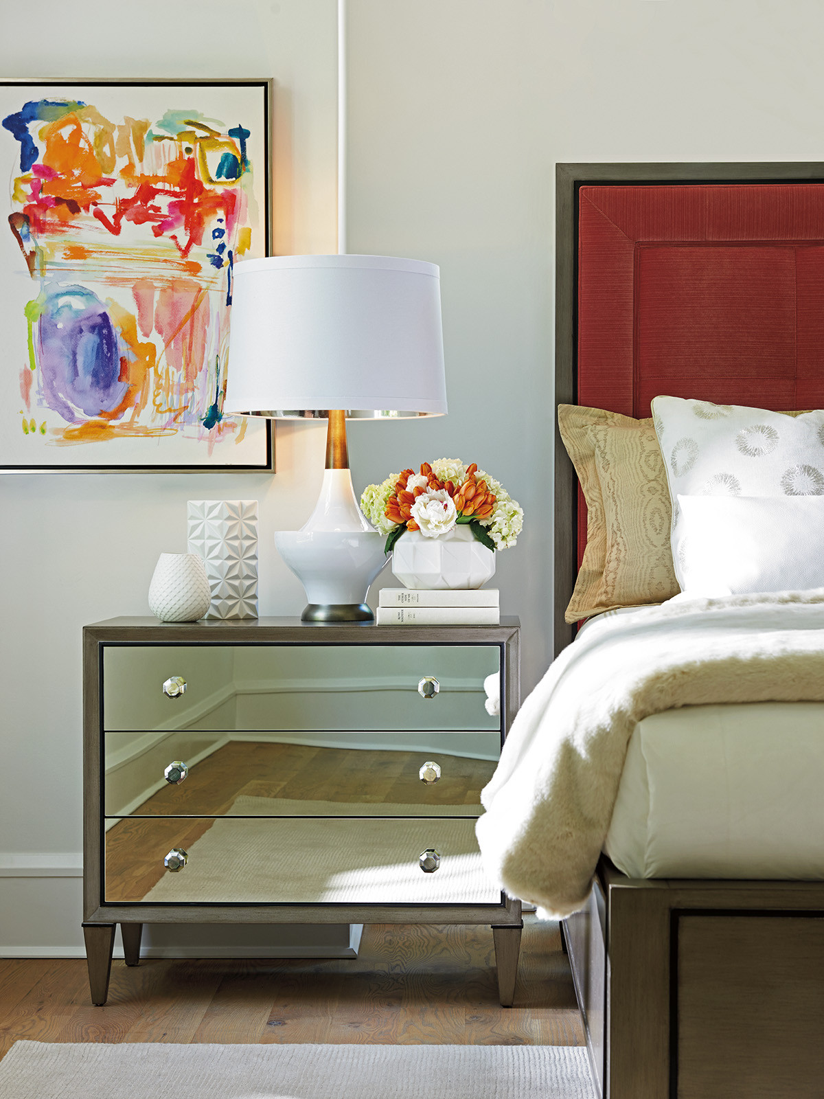Ariana sales mirrored furniture