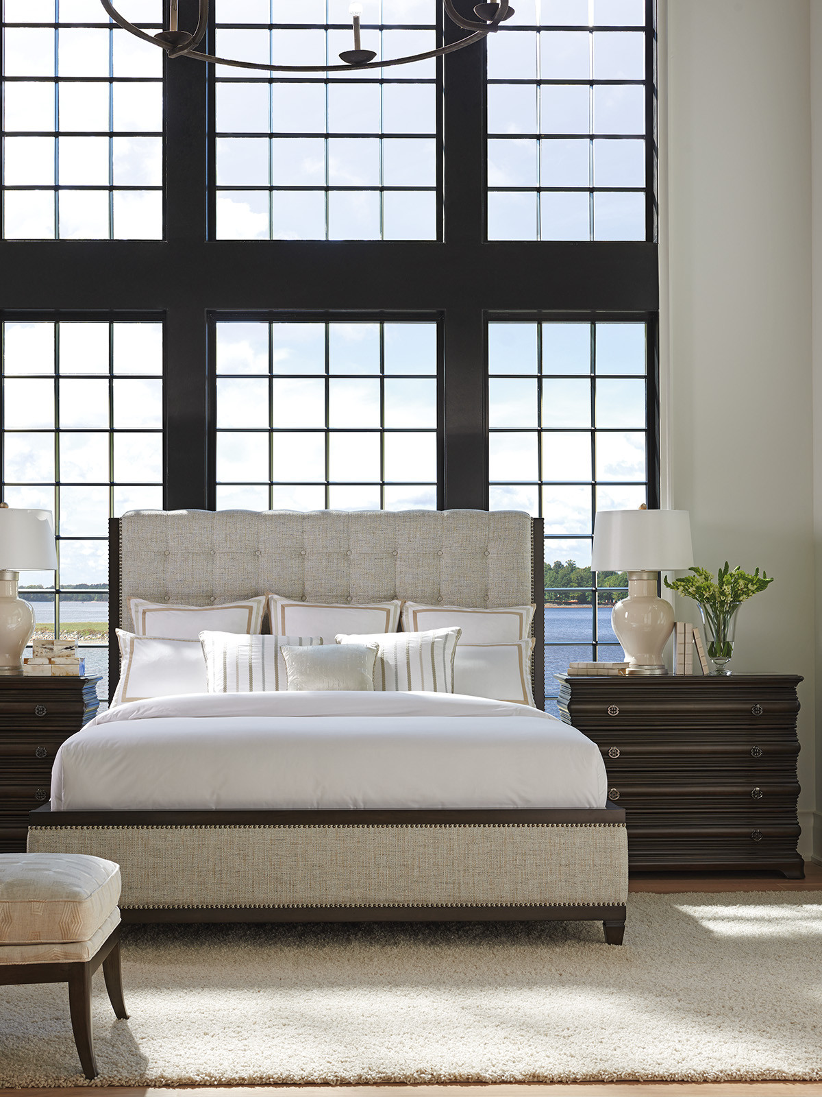 Bristol Tufted Upholstered Bed | Lexington Home Brands