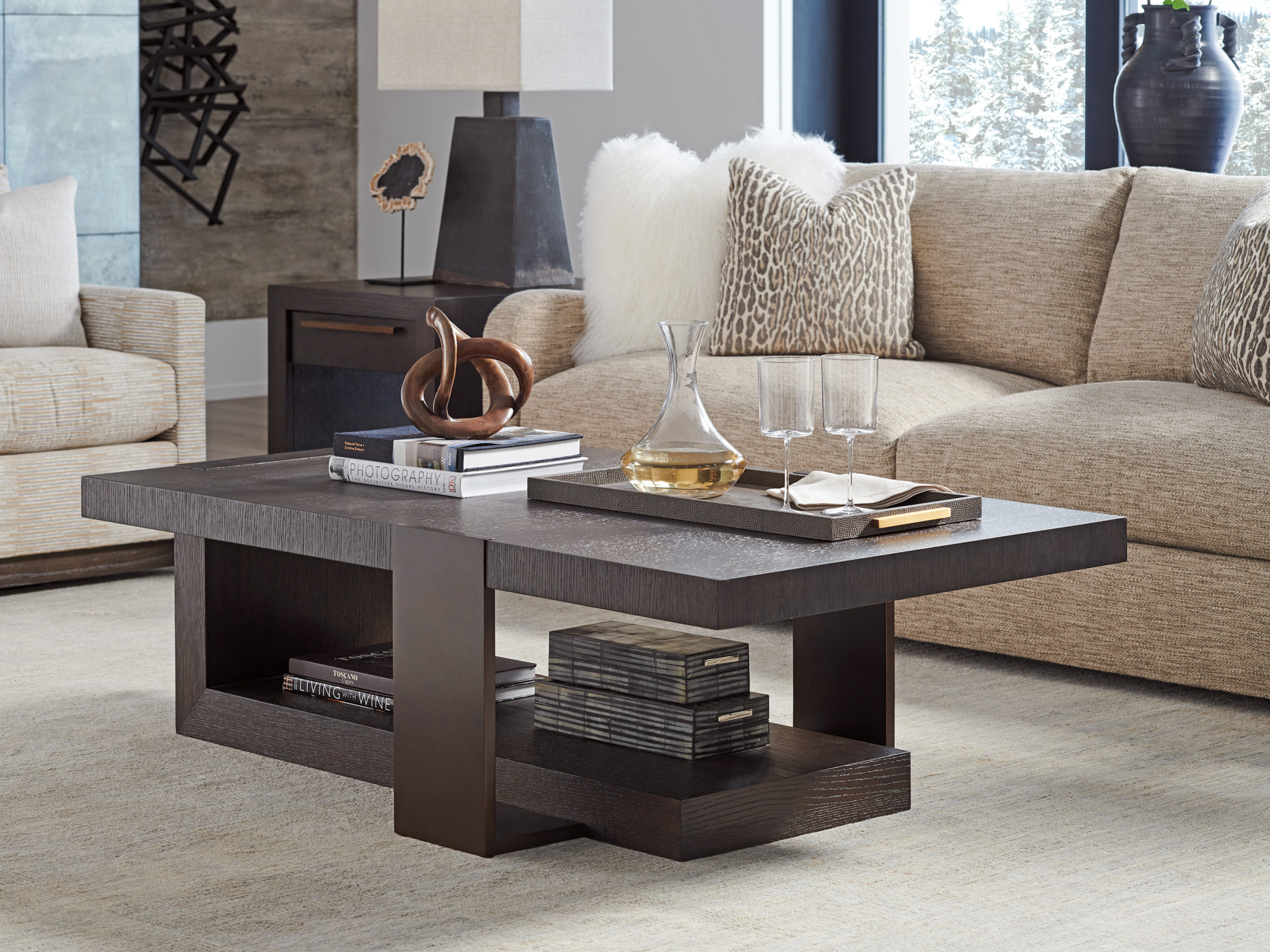 Quarry Rectangular Cocktail Table | Lexington Home Brands