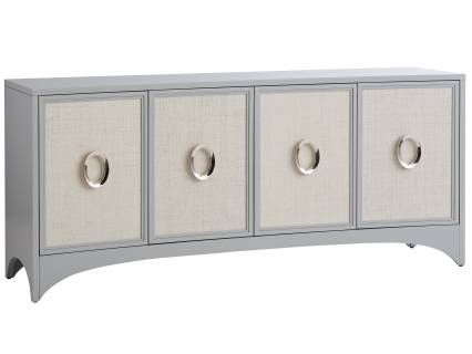 Newbury Park Raffia Media Console