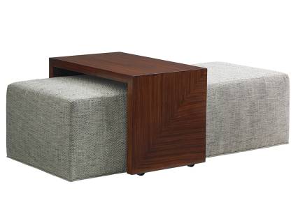 Broadway Cocktail Ottoman With Slide