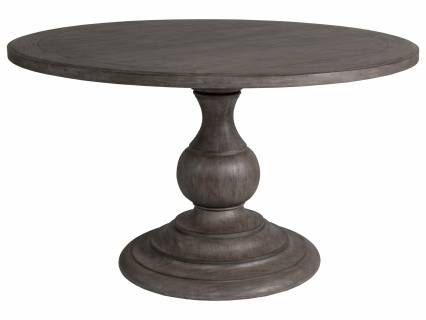 Upscale Contemporary Dining Room Tables, Cmi Ledo Round Glass Dining Table With Palm Tree Pedestal Base