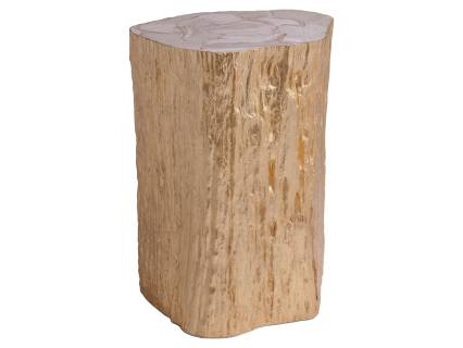 Trunk Segment Accent Table  Leaf