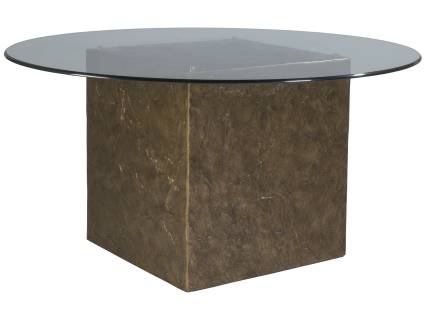 Contango 56 Inch Glass Top Dining Table