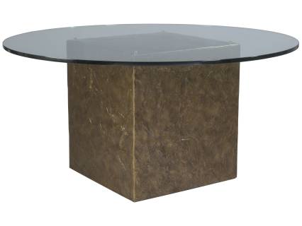 Contango 60 Inch Glass Top Dining Table