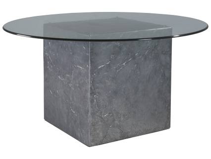 Contango White 56 Inch Glass Top Dining Table