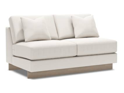 Grace Armless Love Seat - Two Cushions