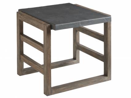 Cast Top Rectangular End Table