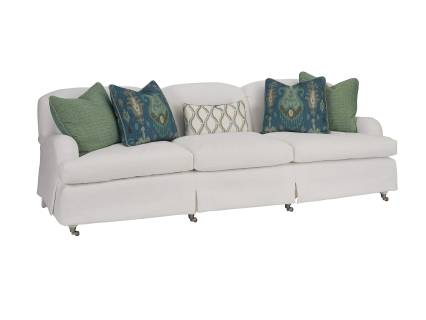 Athos Sofa W/ Pewter Casters