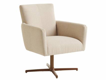 Brooks Swivel Chair - Calais Brass