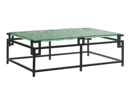 Hermes Reef Glass Top Cocktail Table