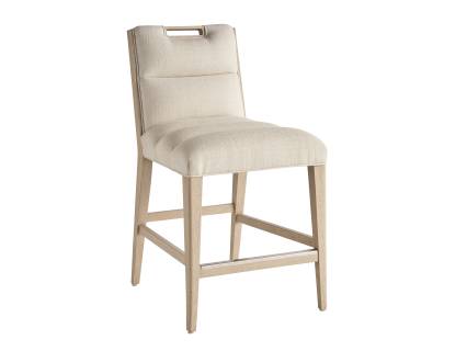 Greer Channeled Upholstered Counter Stool