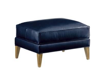 Coconut Grove Leather Ottoman