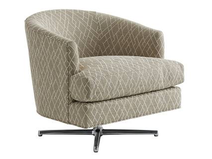 Graves Swivel Chair - Polished Chrome