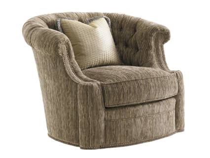 Feroni Leather Swivel Chair