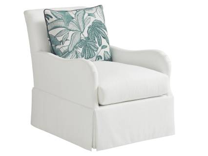 Palm Frond Swivel Chair