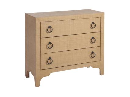 Balboa Island Raffia Hall Chest