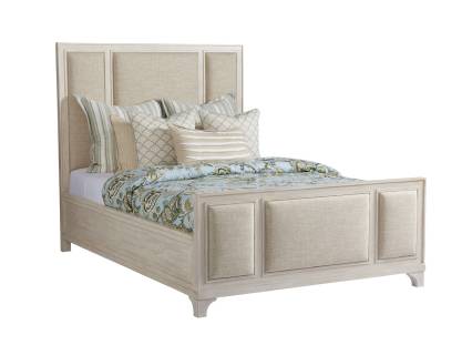 Crystal Cove Upholstered Panel Bed 6/6 King