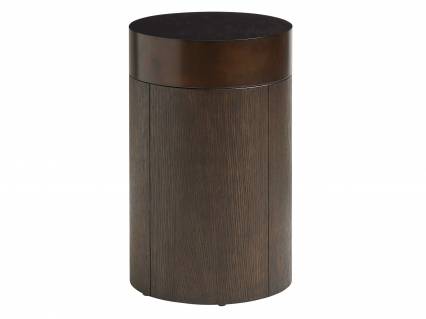 Black Diamond Round End Table