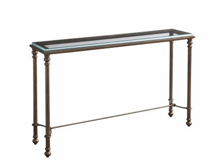 Bluff Metal And Glass Console