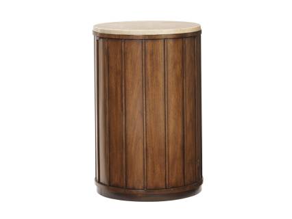 Fiji Drum Table With Stone Top