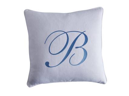 Barclay Butera Monogram 20 Throw Pillow - White