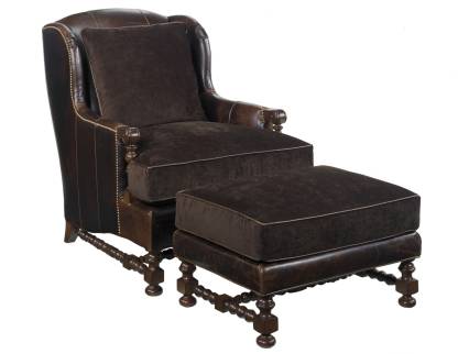Bradbury Leather Wing Chair