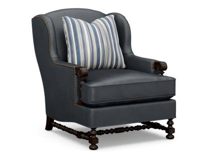 Bradbury Leather Wing Chair