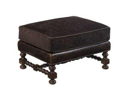 Bradbury Leather Ottoman