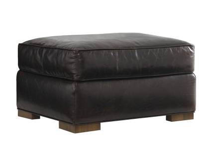 Edgemere Leather Ottoman