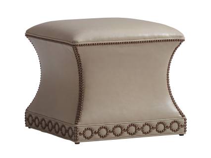 Merino Leather Ottoman