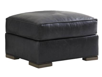 Delshire Leather Ottoman