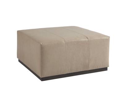 Clayton Leather Cocktail Ottoman