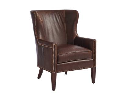 Avery Leather Wing Chair