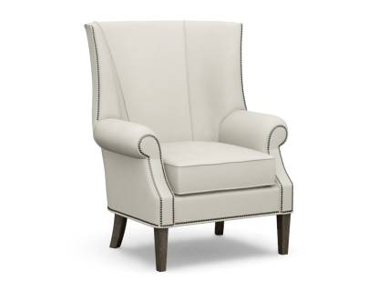 Marissa Leather Wing Chair