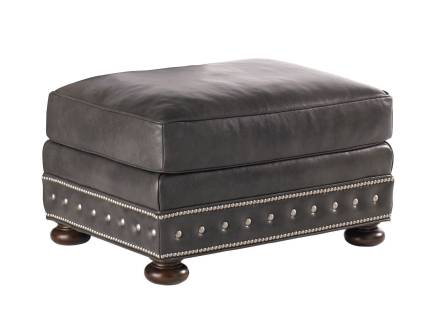 Devon Leather Ottoman