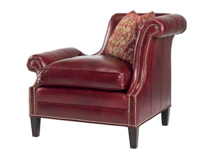 Braddock Right Arm Facing Leather Chair