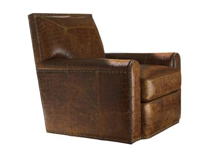 Stirling Park Leather Swivel Chair