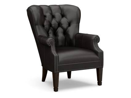 Wilton Leather Wing Chair