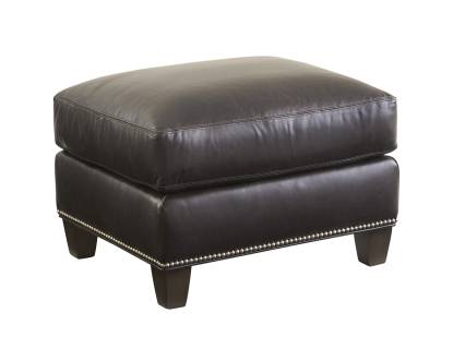 Strada Leather Ottoman