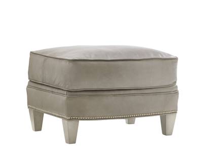 Bayville Leather Ottoman