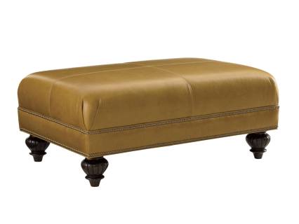 Bahia Leather Ottoman