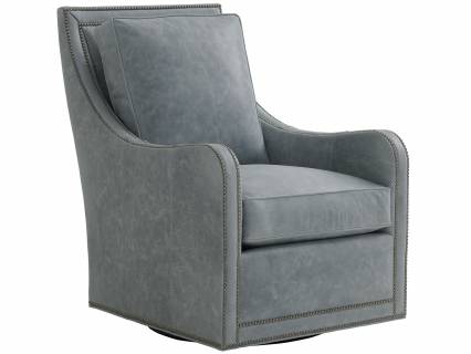 Tifton Leather Swivel Chair