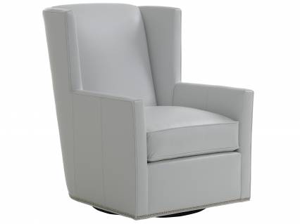 Finley Leather Swivel Chair