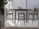 Milo Leather Backless Bar Stool