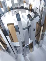 Cityscape Round Dining Table With Glass Top