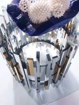 Cityscape Round Dining Table With Glass Top